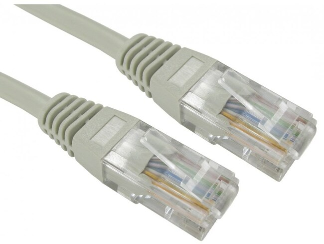 CAT5e Patch Cable 0.5M Grey. Stranded