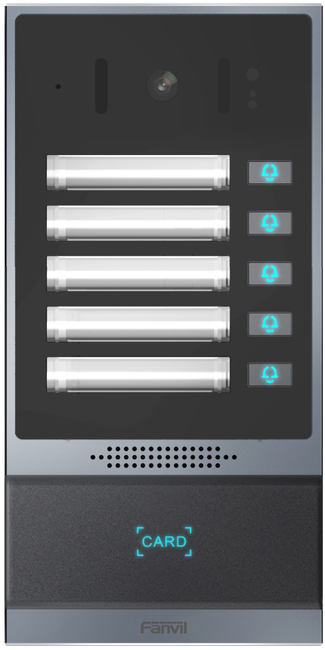 Fanvil i63 5 Button Video Intercom with RFID Reader - Surface mountable